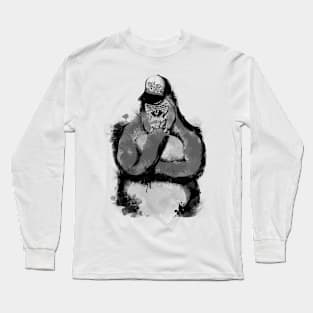 Gangster Gorilla Long Sleeve T-Shirt